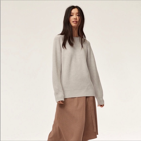 Aritzia Wilfred Constance Sweater- Gray- Size S - Picture 3 of 9